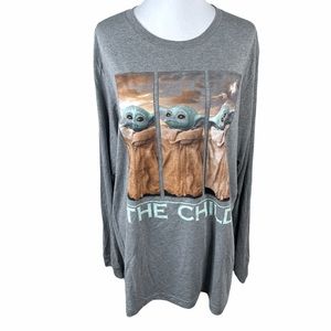 Disney Mandalorian The Child Long Sleeve Shirt Baby Yoda